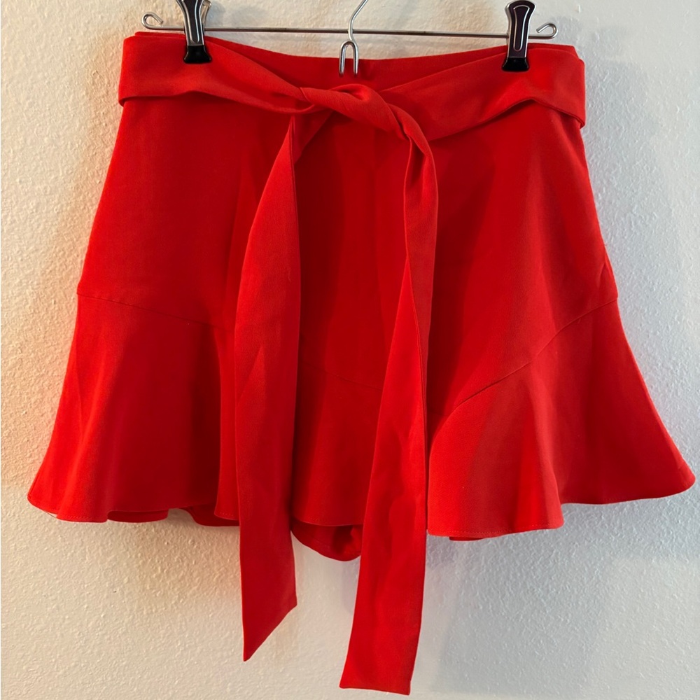 Zara Red Skater Skort